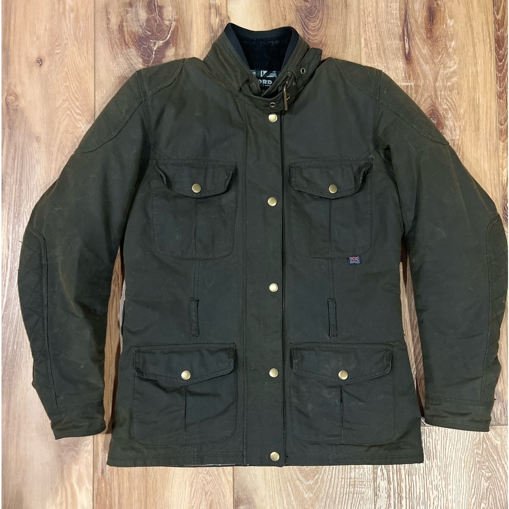 Oxford Bradwell Wax Moto Jacket – Made in England Size Youth L / Women’s S